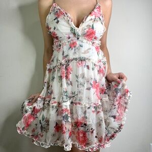 Floral Chiffon Skater Dress